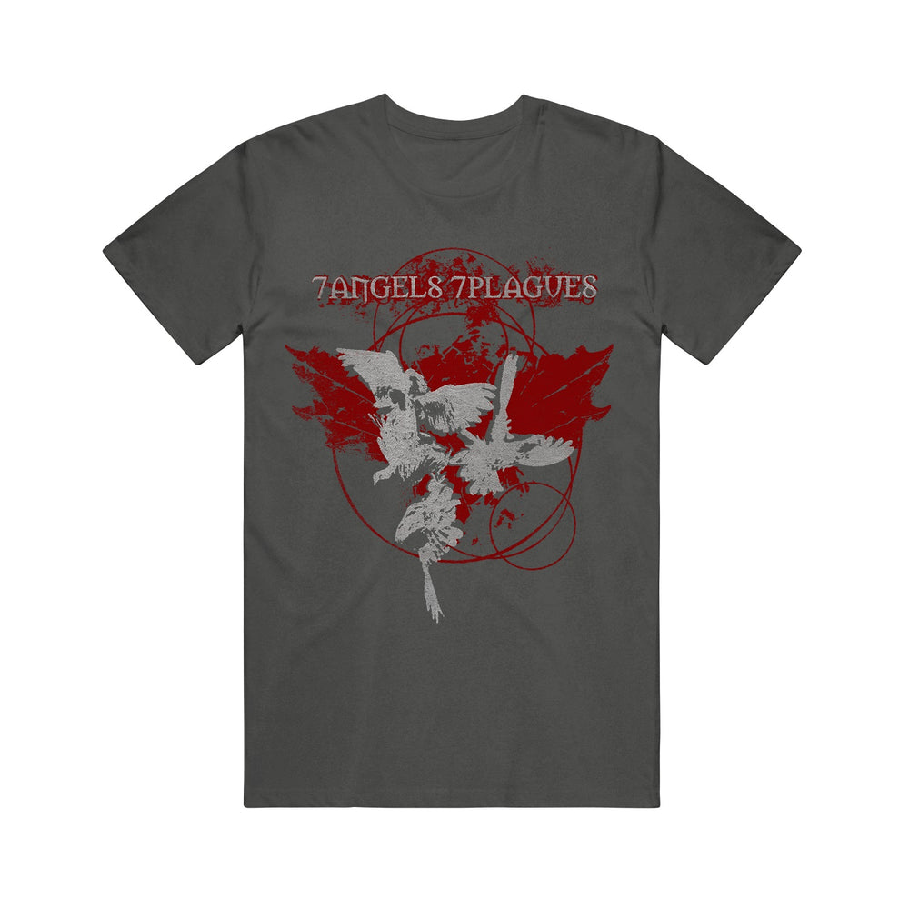 7 Angels 7 Plagues Splatter Birds Pepper Tshirt front