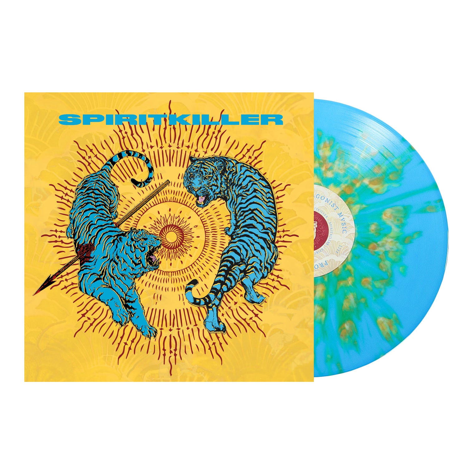 S/T “Consumed By Fire” Blue W/ Yellow Splatter 155G Vinyl LP