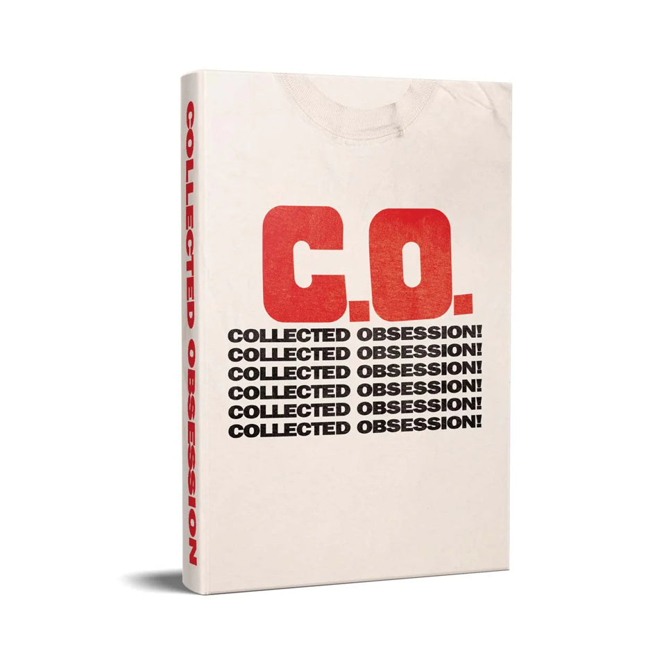 A Merchnow book with a cream cover, bold red letters C.O. over repeating black COLLECTED OBSESSION! text. The spine shows COLLECTED OBSESSION in red—part of the Ryan Bannahan collection for Unterwelt Books.