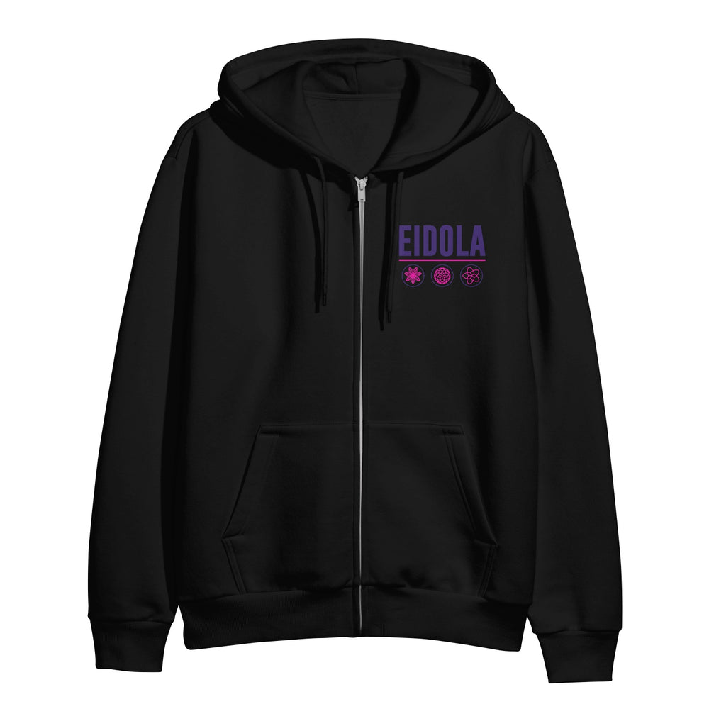 eidola Eviscerate Triangle Eye - Black Zip-Up front