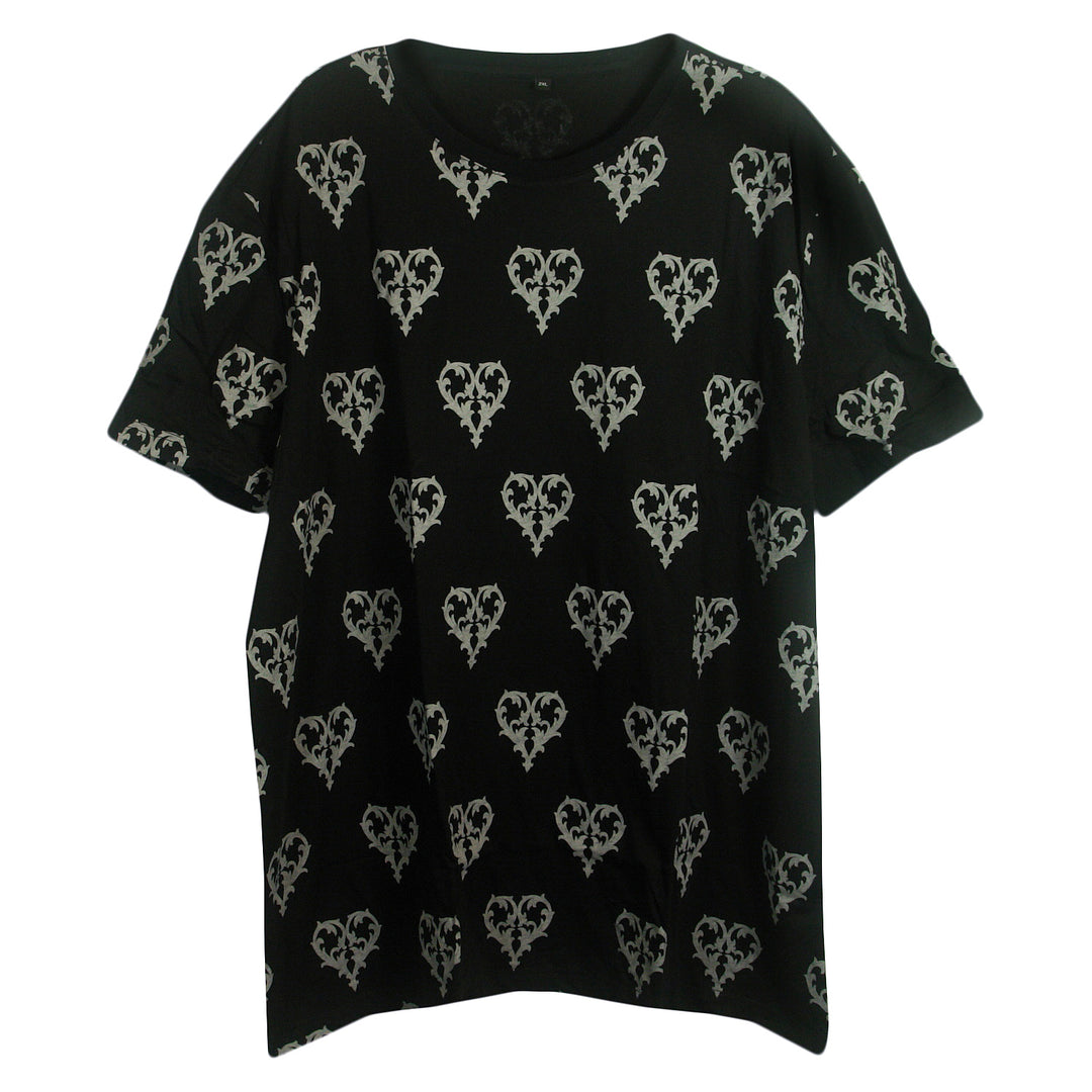 Logo Repeater Custom - Black T-Shirt