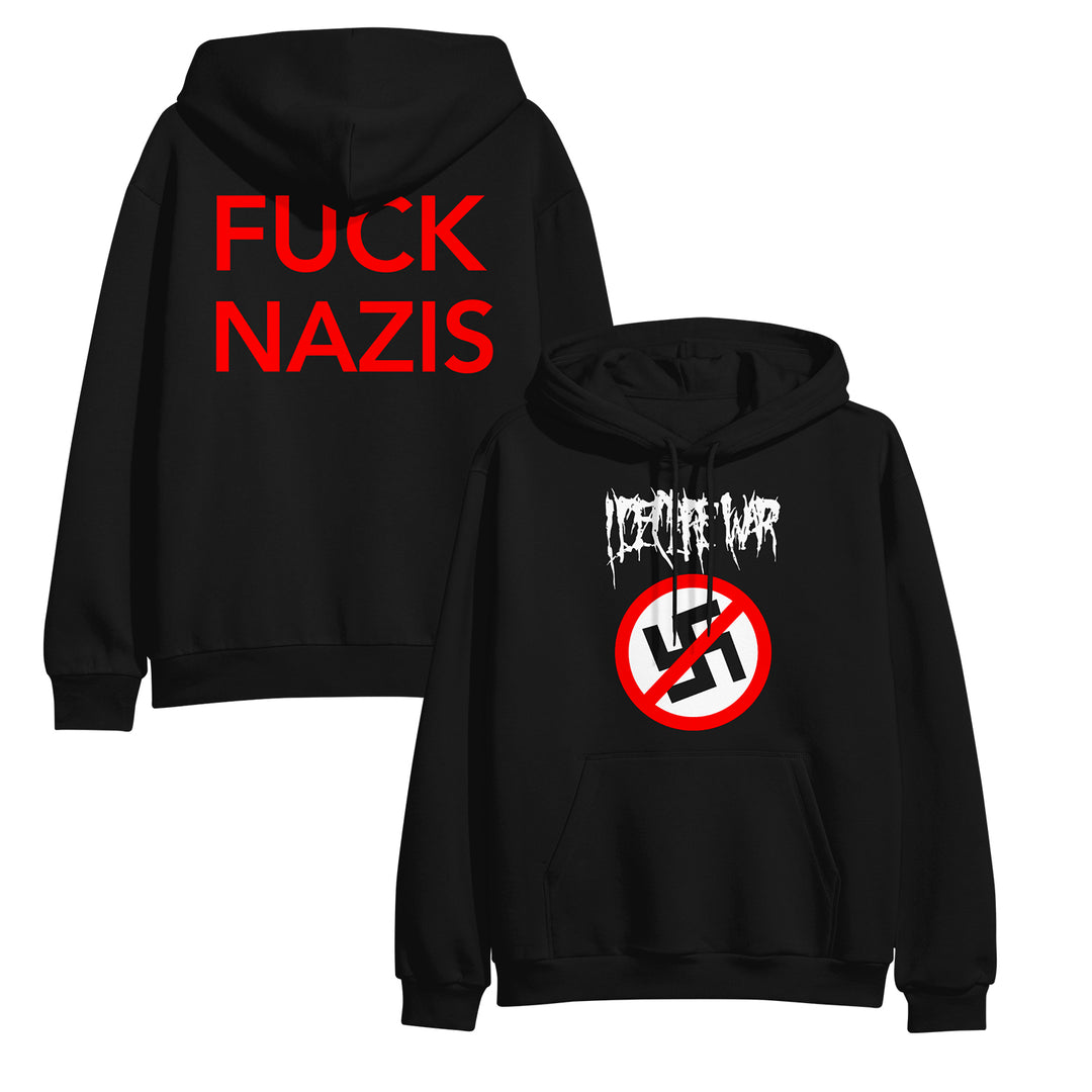 i declare war Fuck Nazis - Black Pullover