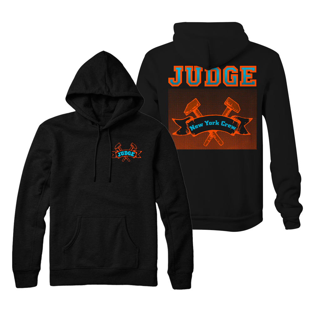 judge New York Crew Black Pullover front and back