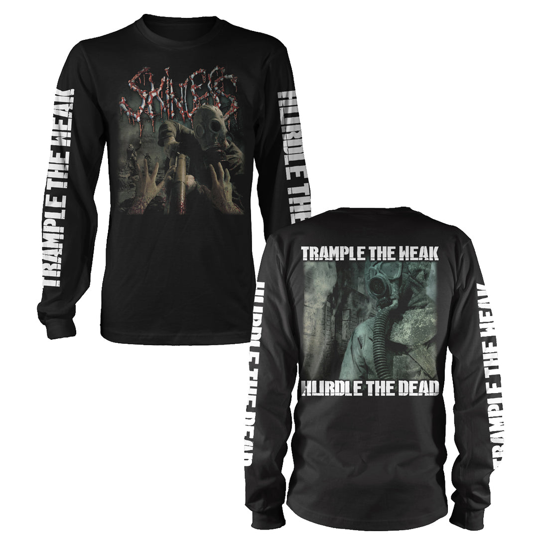 skinless Trample Black Long Sleeve front and back