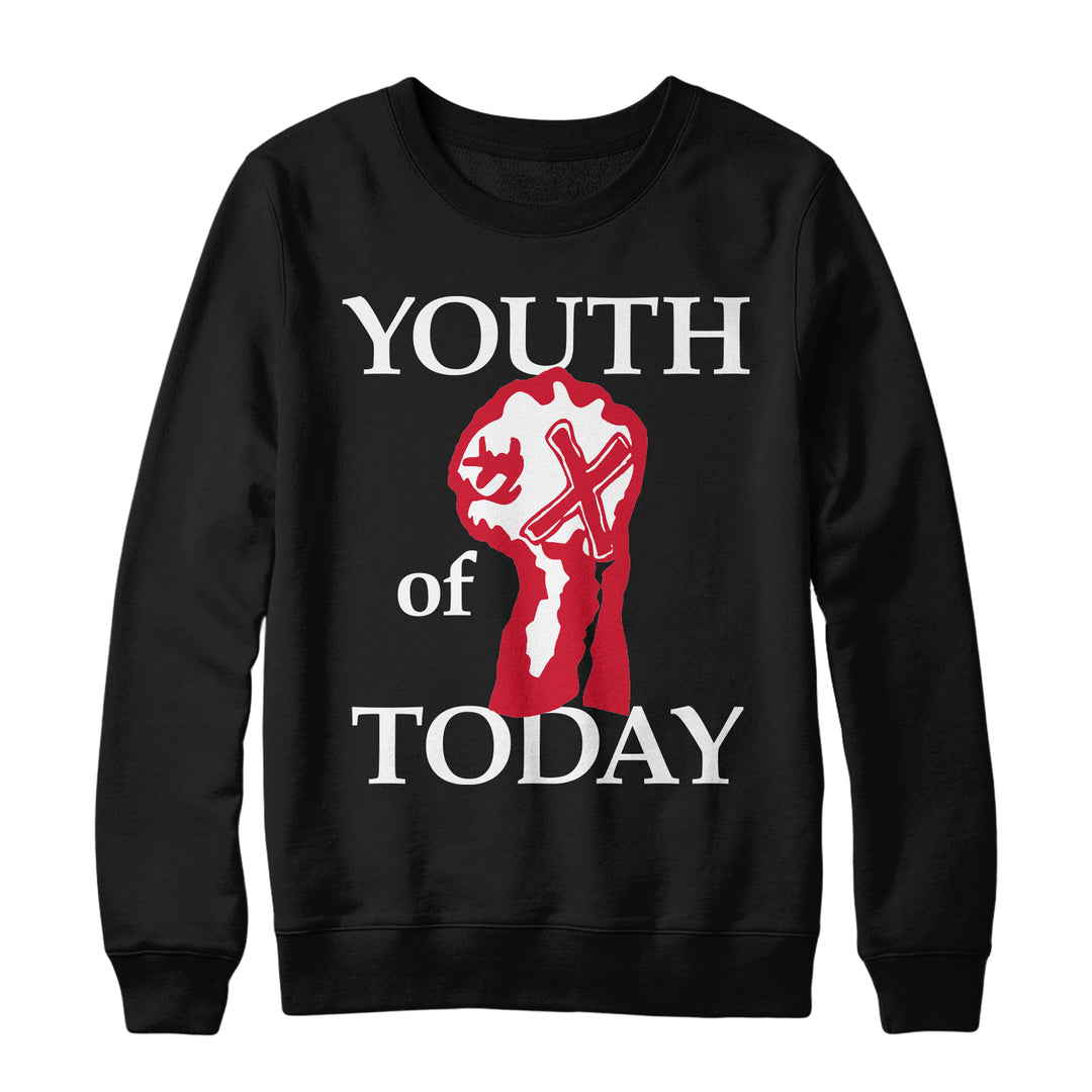 youth of today Fist - Black Crewneck