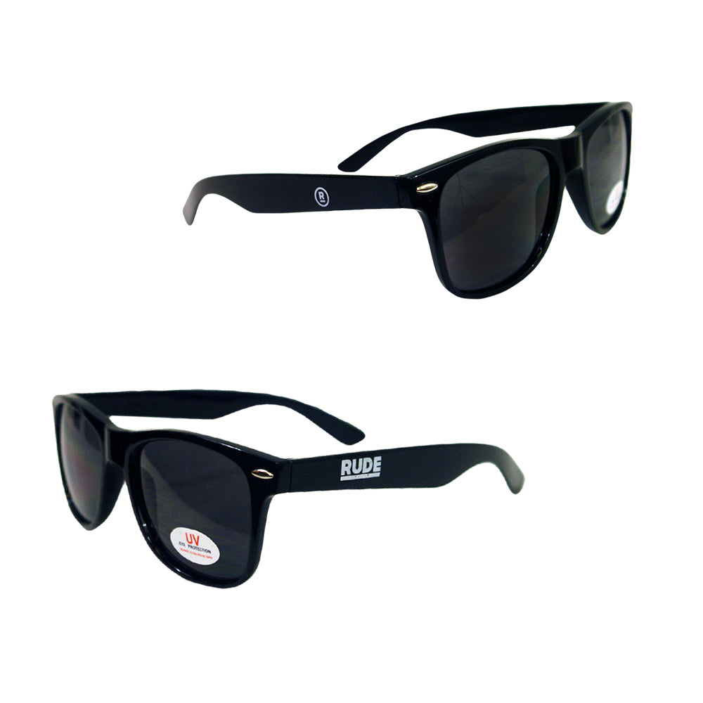 Label Merchandise Logo Black Sunglasses