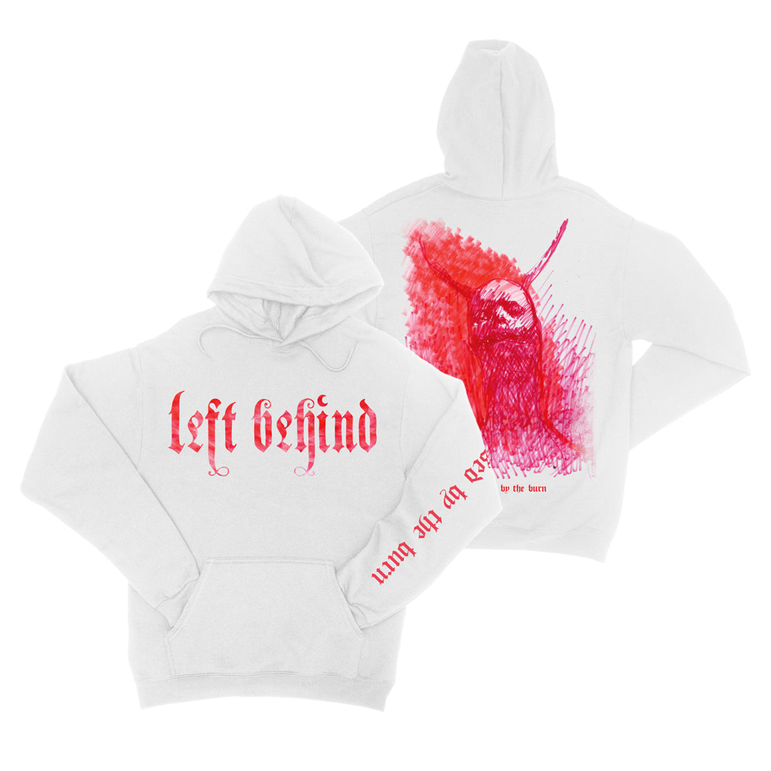 left behind Blessed By The Burn - White Pullover