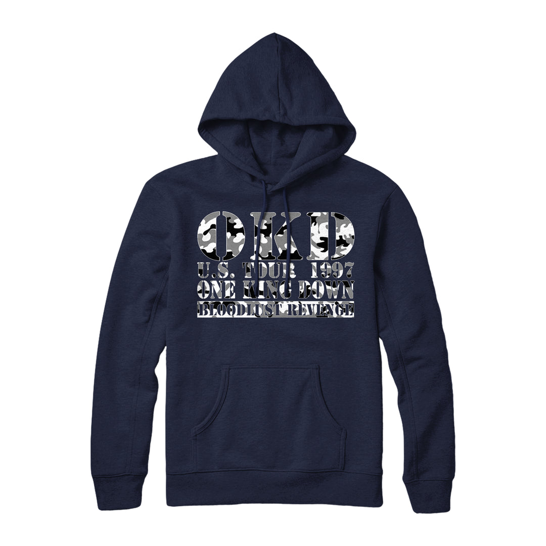 one king down Snow Camo Tour 1997 - Navy Pullover
