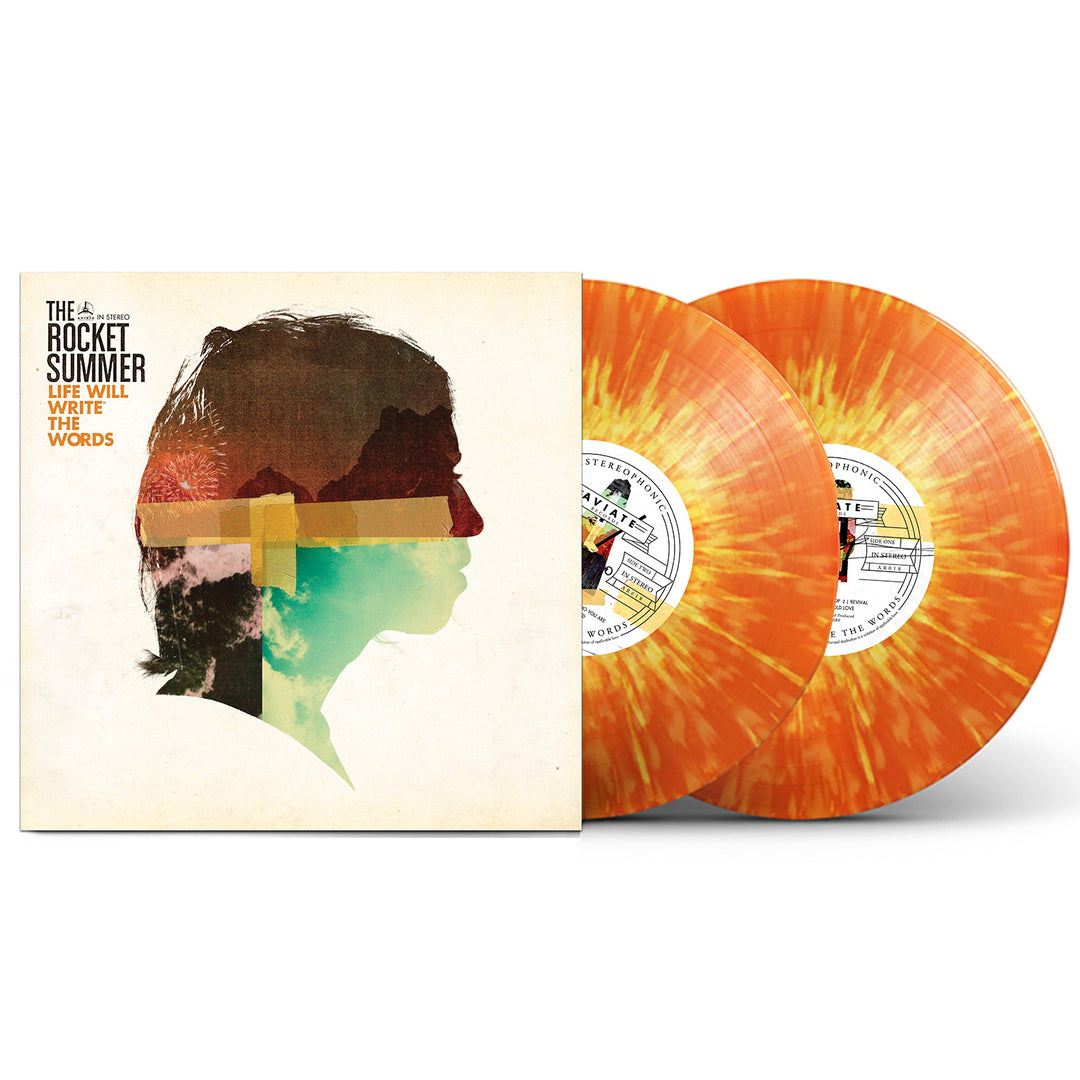 the rocket summer Life Will Write The Words - 10 Year Anniversary - TANGERINE & LEMON SPLATTER 2x Vinyl