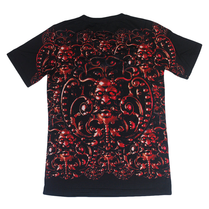 Medallion-Sublimated Black T-Shirt