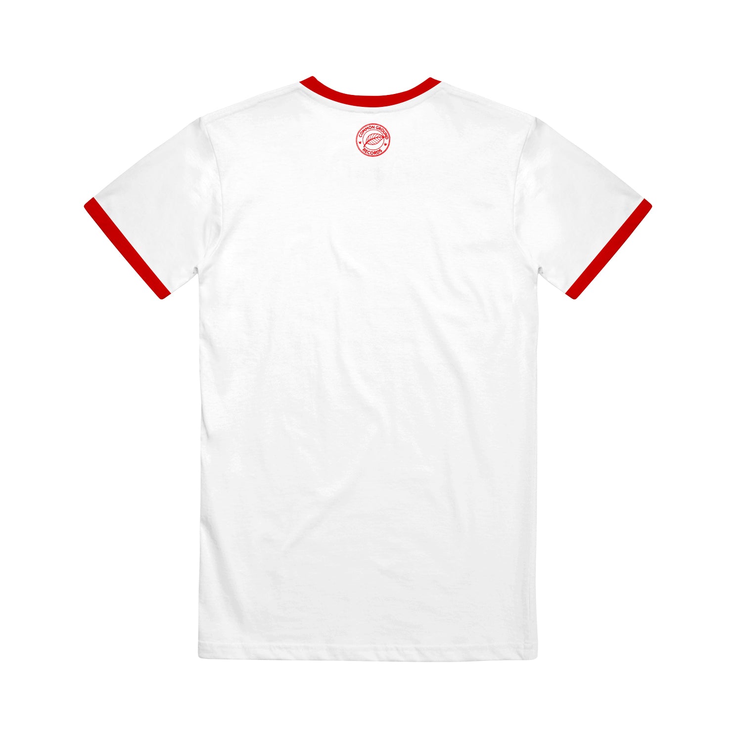 Common Ground Records Good Vibes Only - Red/White Ringer T-Shirt