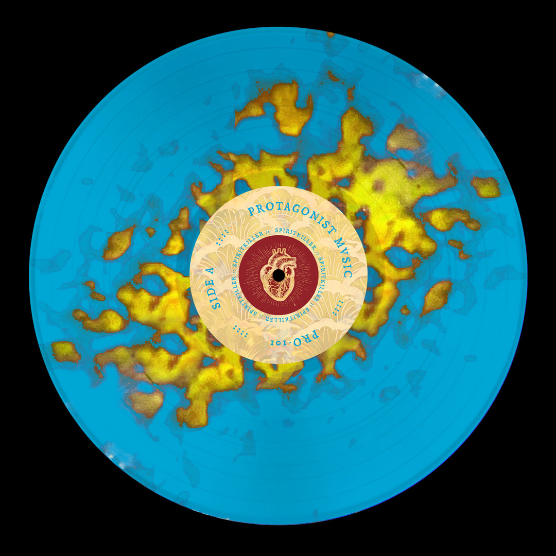 S/T - “Consumed By Fire” - Blue W/ Yellow Splatter - 155G Vinyl LP