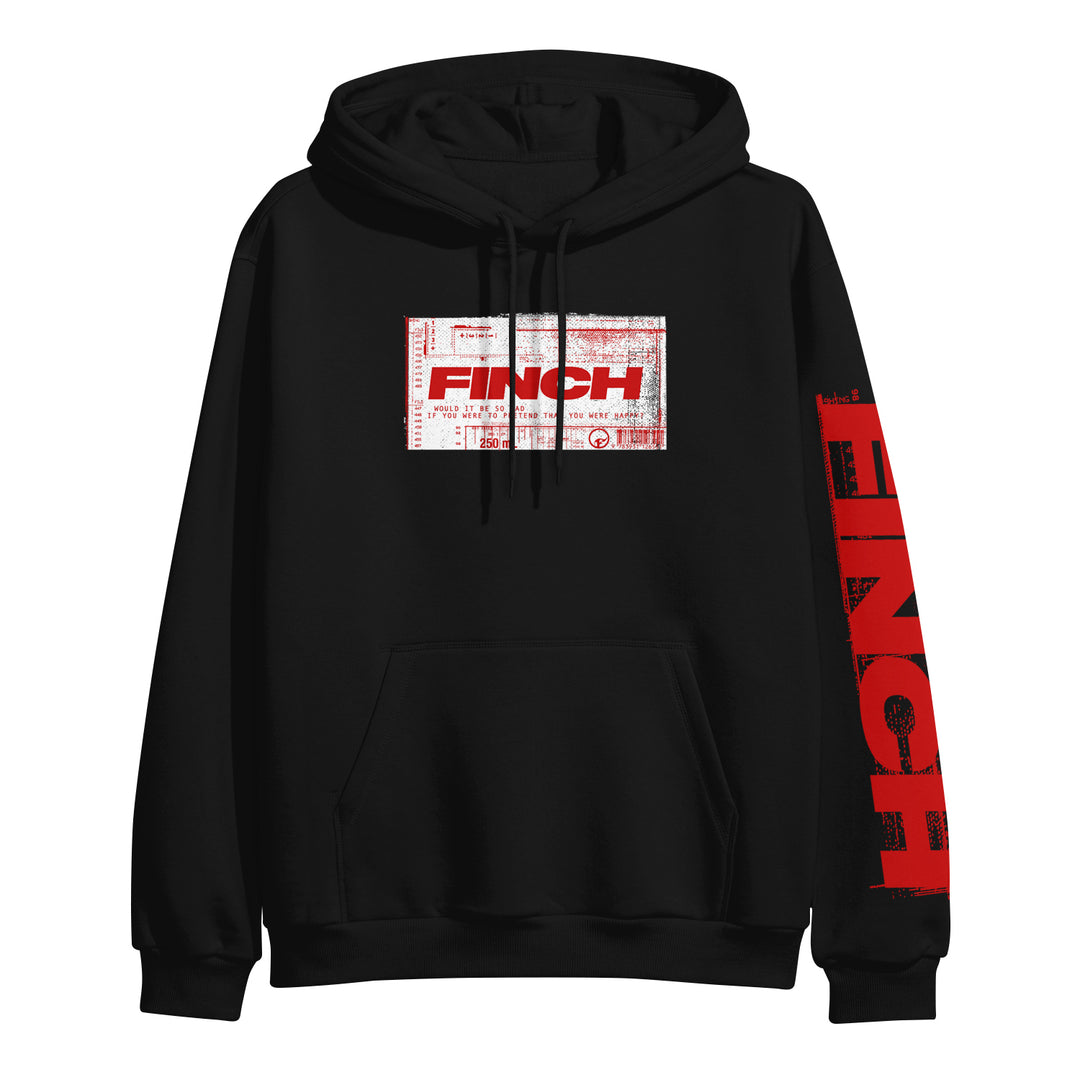 Distorted Black Hoodie