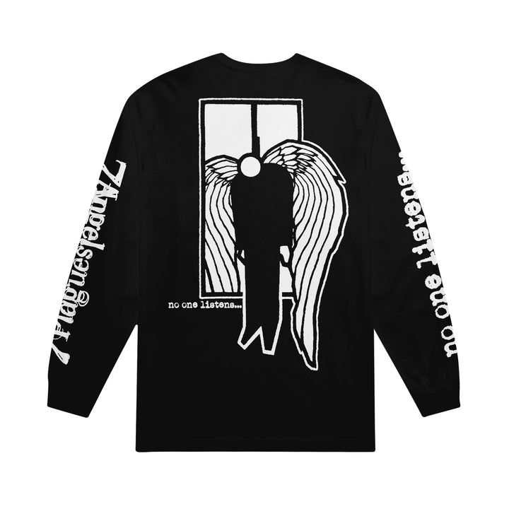 7Angels 7 Plagues No One Listens - Black Long Sleeve back