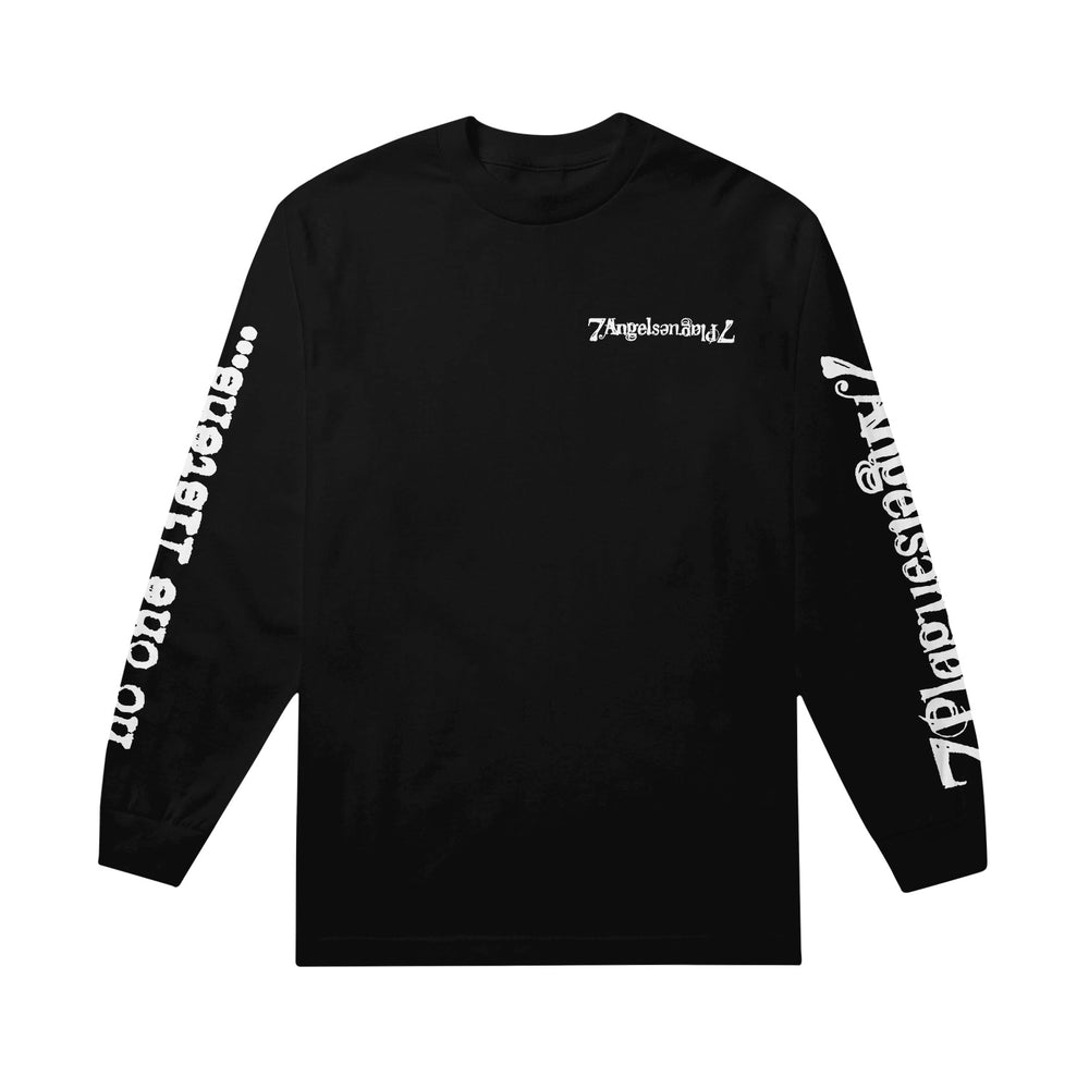 7Angels 7 Plagues No One Listens - Black Long Sleeve front 