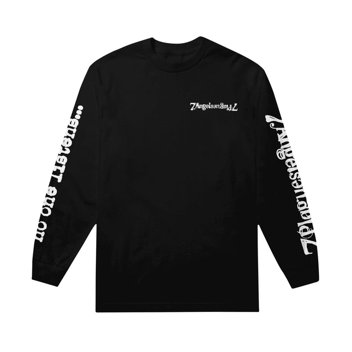7Angels 7 Plagues No One Listens - Black Long Sleeve front 