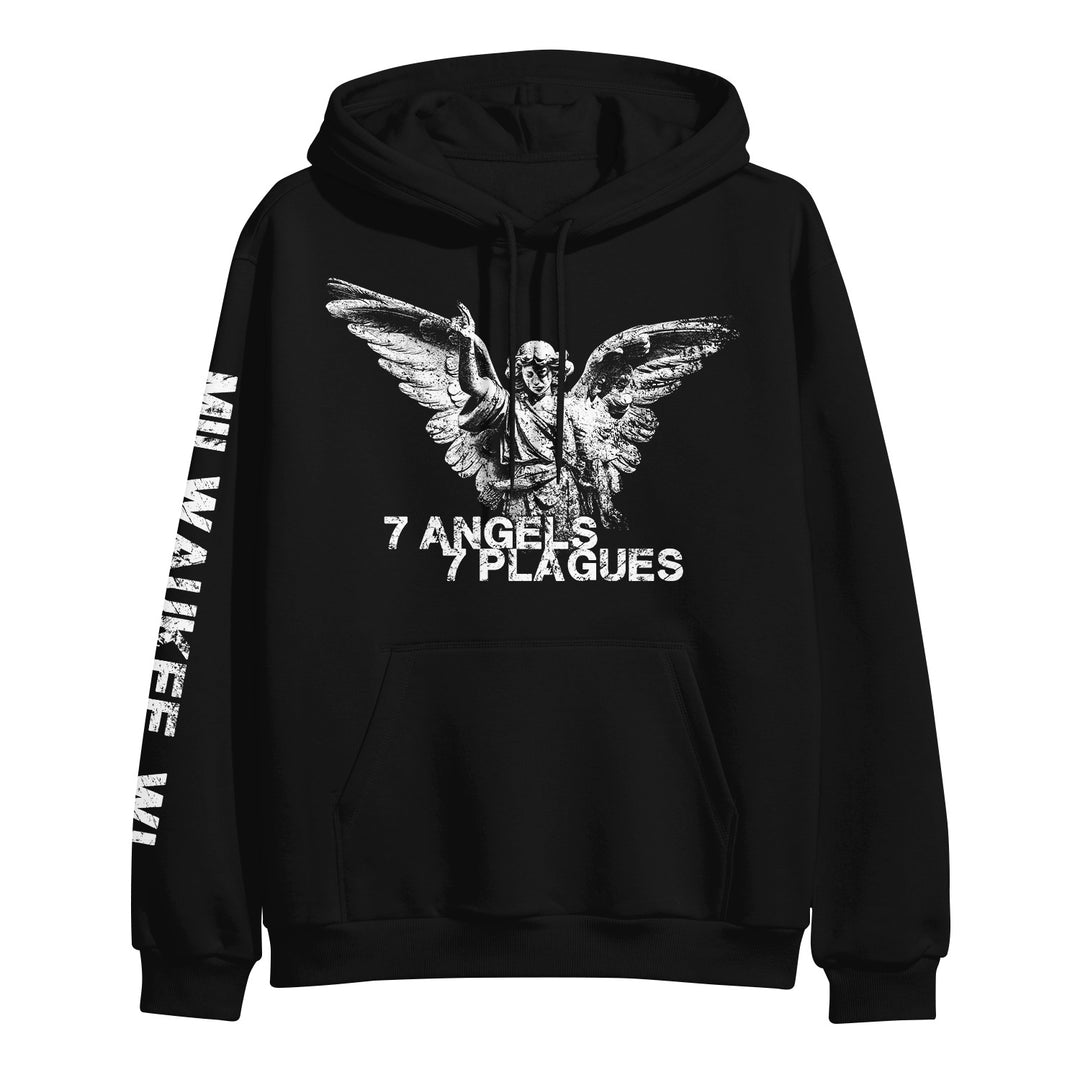 7 Angels 7 Plagues Angel Statue - Black Pullover