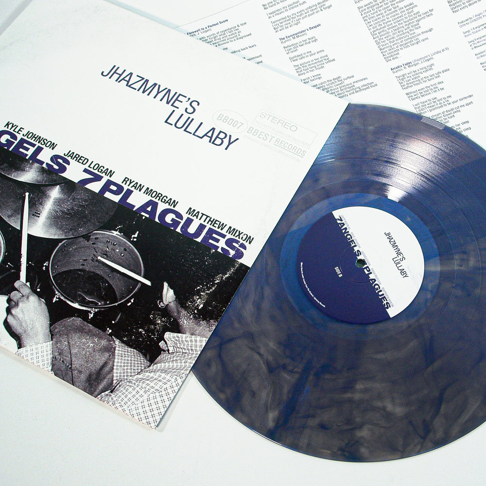 7 angels 7 plagues Jhazmyne's Lullaby - Iridescent Blue Metallic Blend (A Farewell to a Perfect Score) vinyl