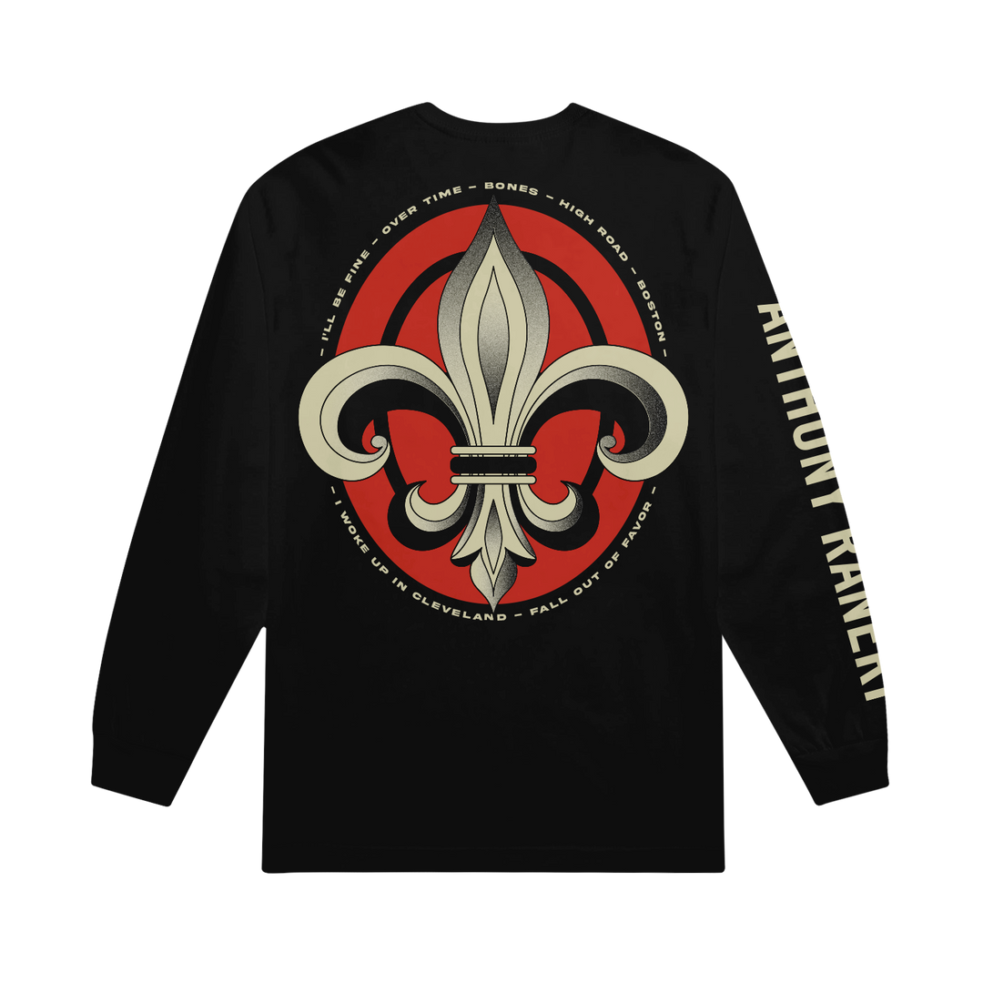 Fleur-De-Lis Black - Long Sleeve