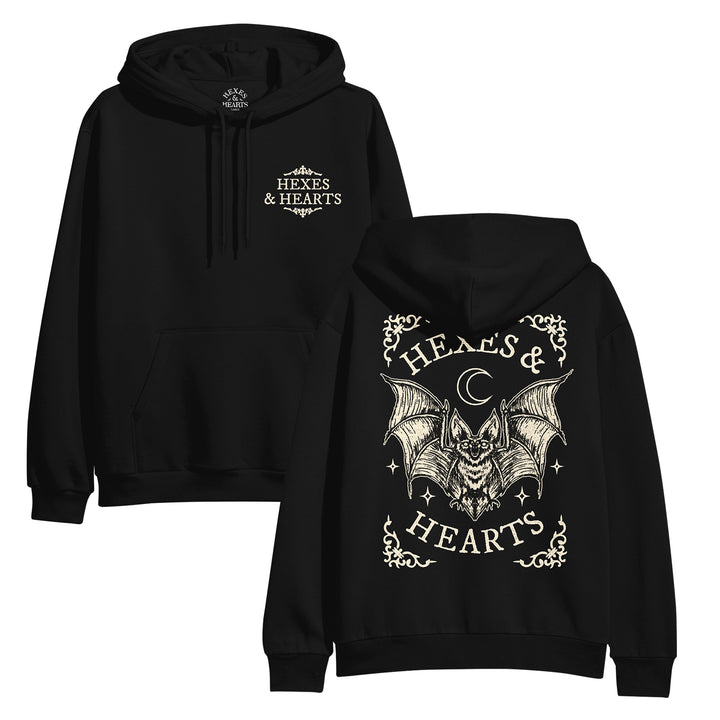 Bat - Black Pullover front and back