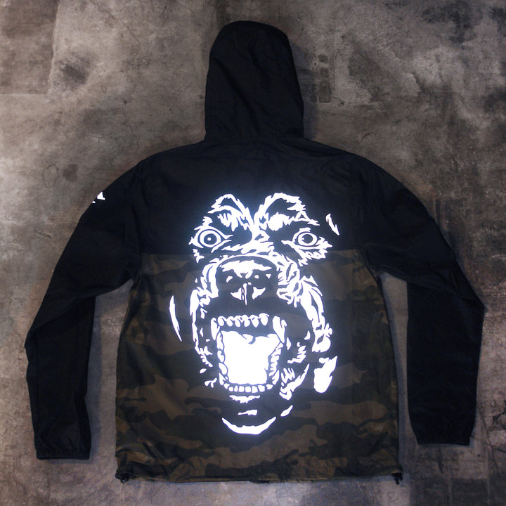 Feral Black/Camo Windbreaker Jacket