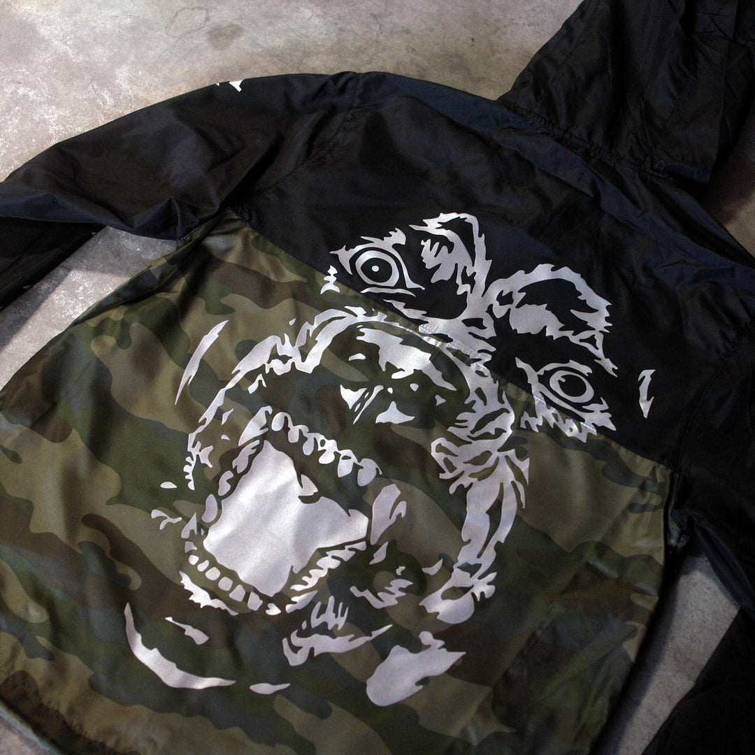 Feral Black/Camo Windbreaker Jacket
