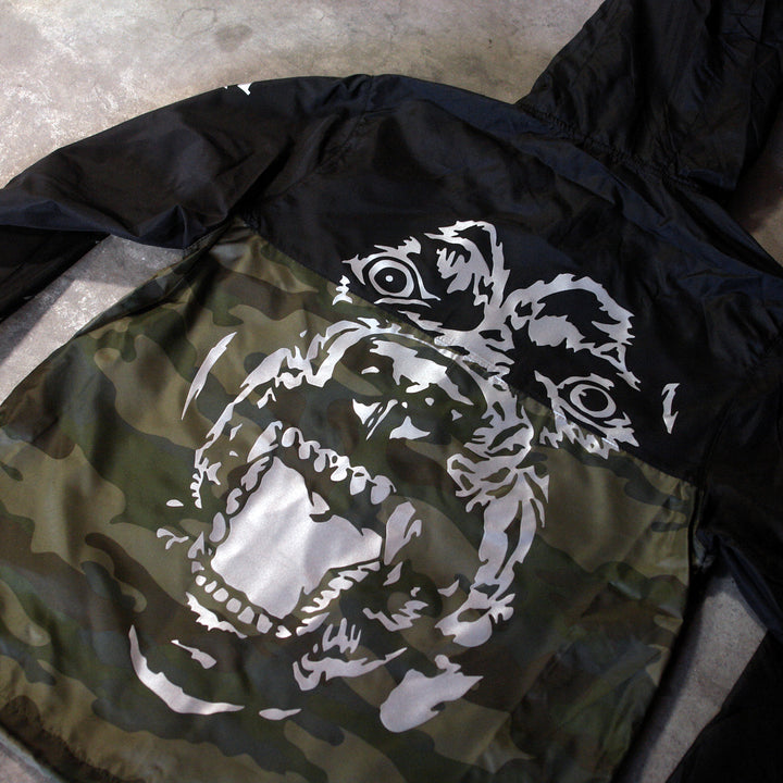 Feral Black/Camo Windbreaker Jacket