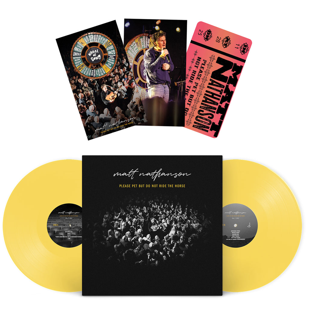 Please Pet But Do Not Ride The Horse - Lemon Yellow Vinyl + Ticket