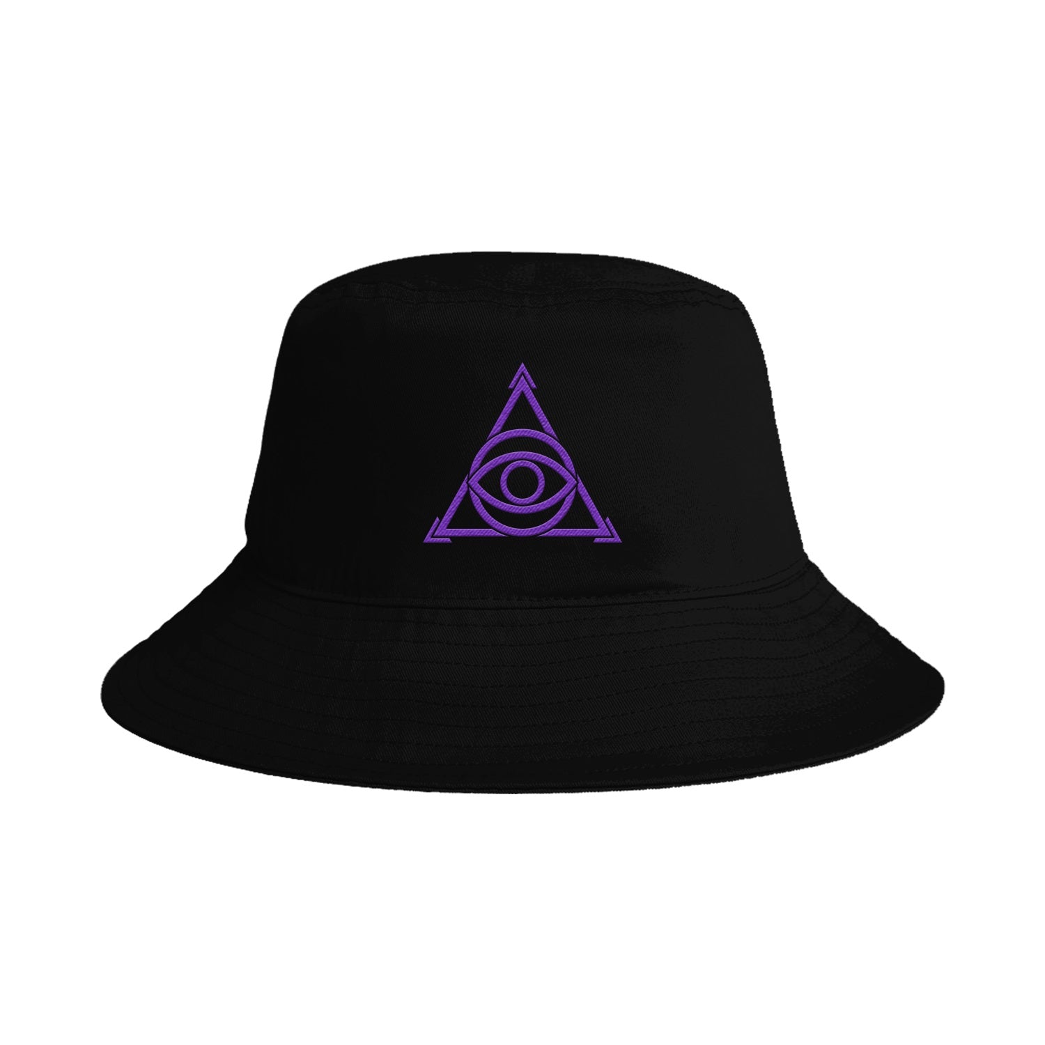 帽子 Triangles Hat Uneven dyeing bucket hat Triangle Eye - Black Bucket Hat – MerchNow