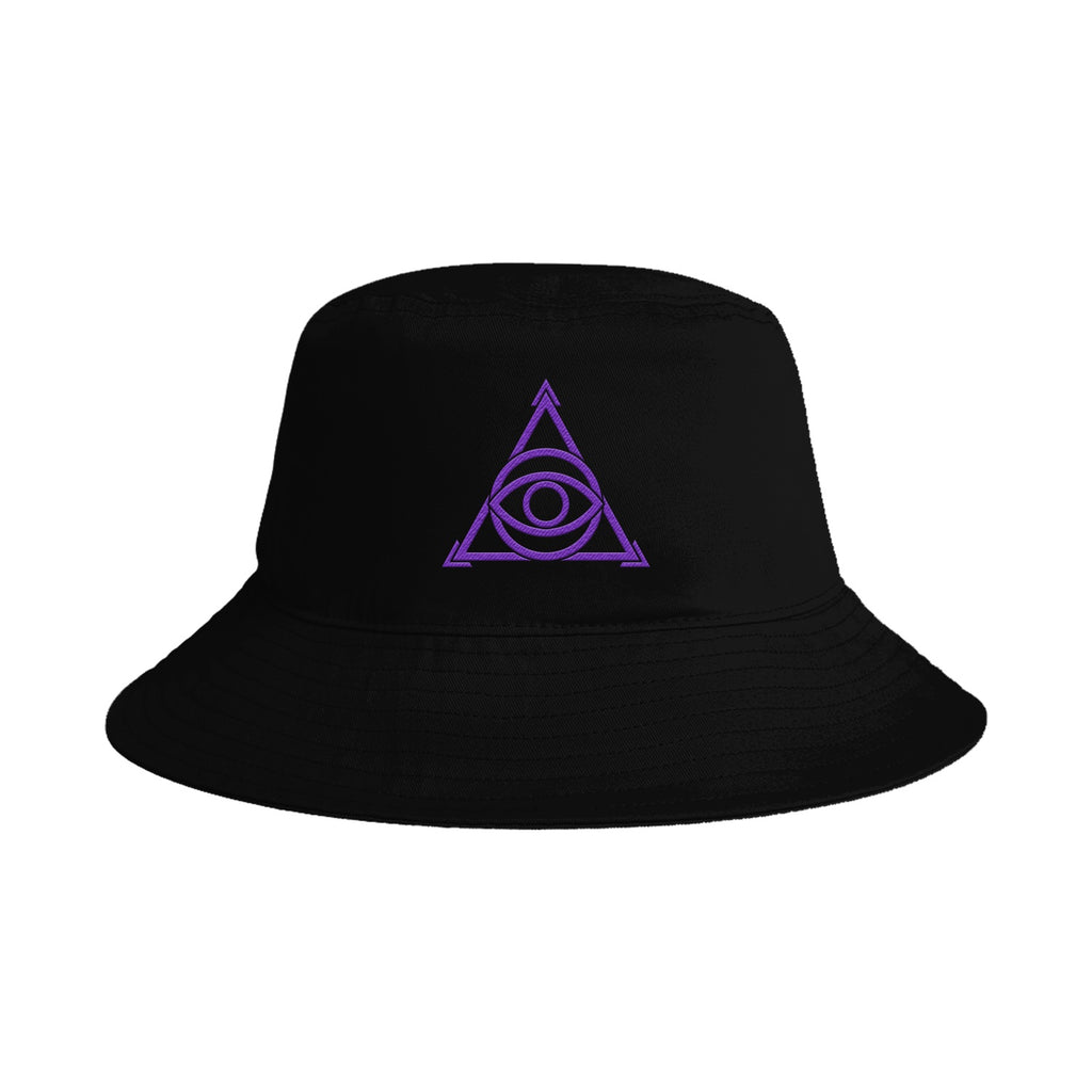 帽子 Triangles Hat Uneven dyeing bucket hat Triangle Eye - Black Bucket Hat – MerchNow