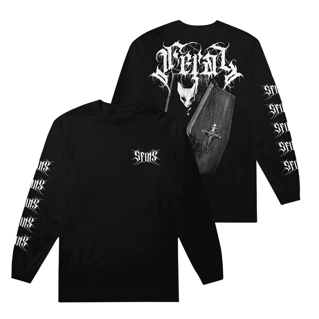 ★MUCENT★ Signature round back logo long sleeve black white suburban_blacklongsleevef.png