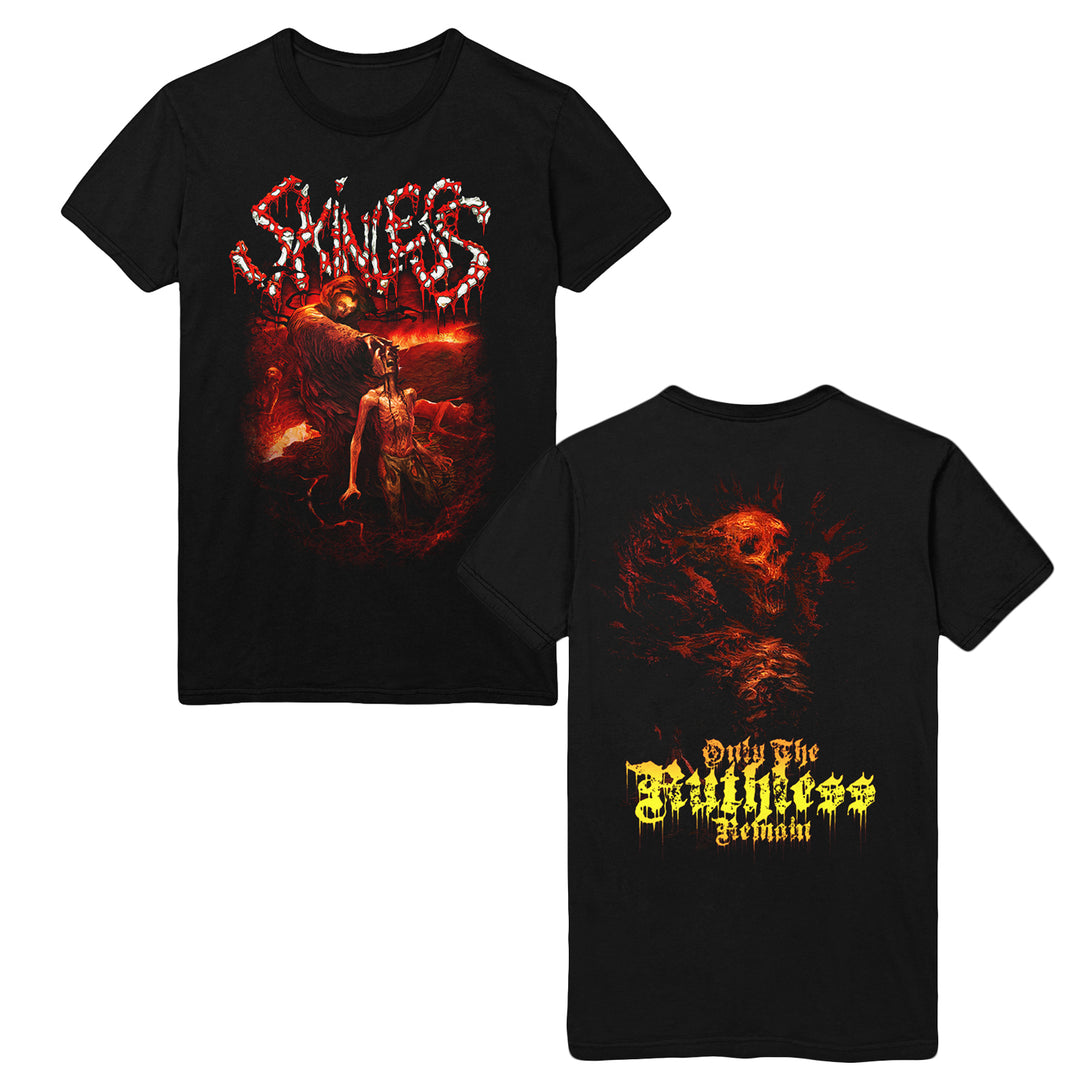 Ruthless Black T-Shirt front and back