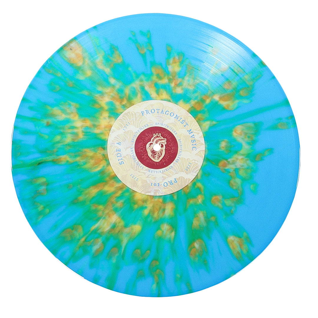 S/T Deluxe Packaging - “Consumed By Fire” - Blue W/ Yellow Splatter - 155G Vinyl LP