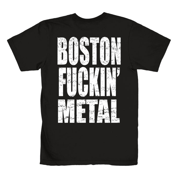 Unearth Boston Fucking Metal - Black T-Shirt back