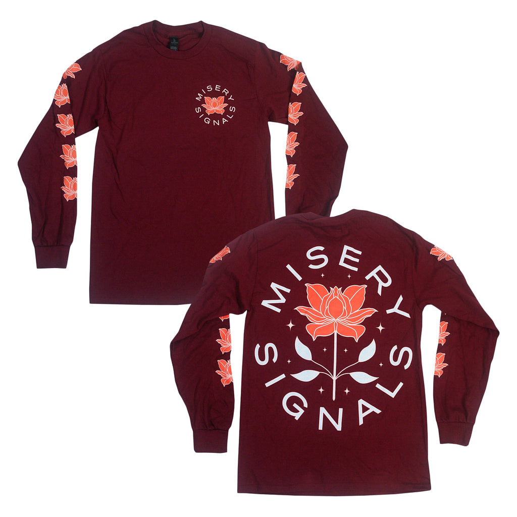 Flower - Maroon Long Sleeve – MerchNow