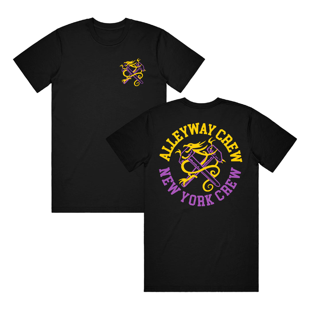 Lou Koller Alleyway Crew/New York Crew - Black T-Shirt