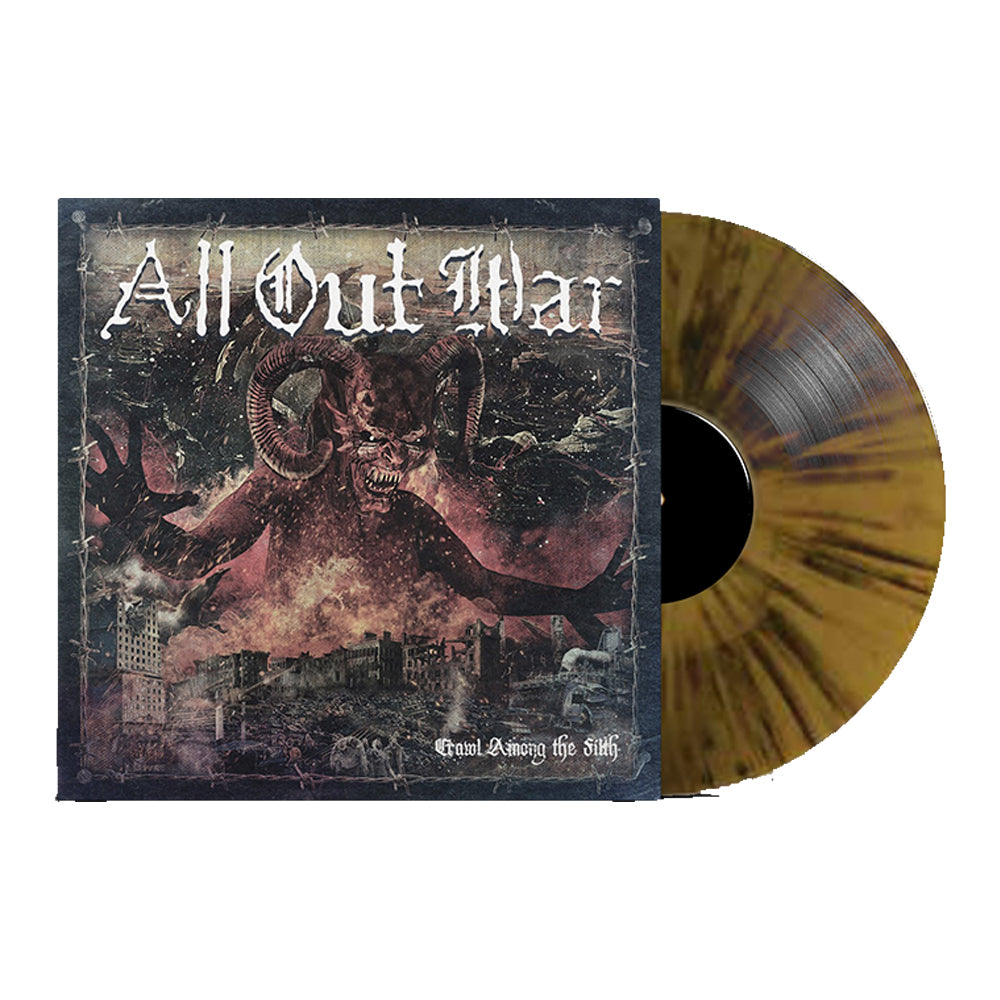 all out war Crawl Among The Filth - Brown W/ Black Splatter Vinyl