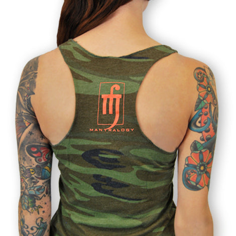 Mantralogy Mantra Music Revolutionary Camo Girl's Tank