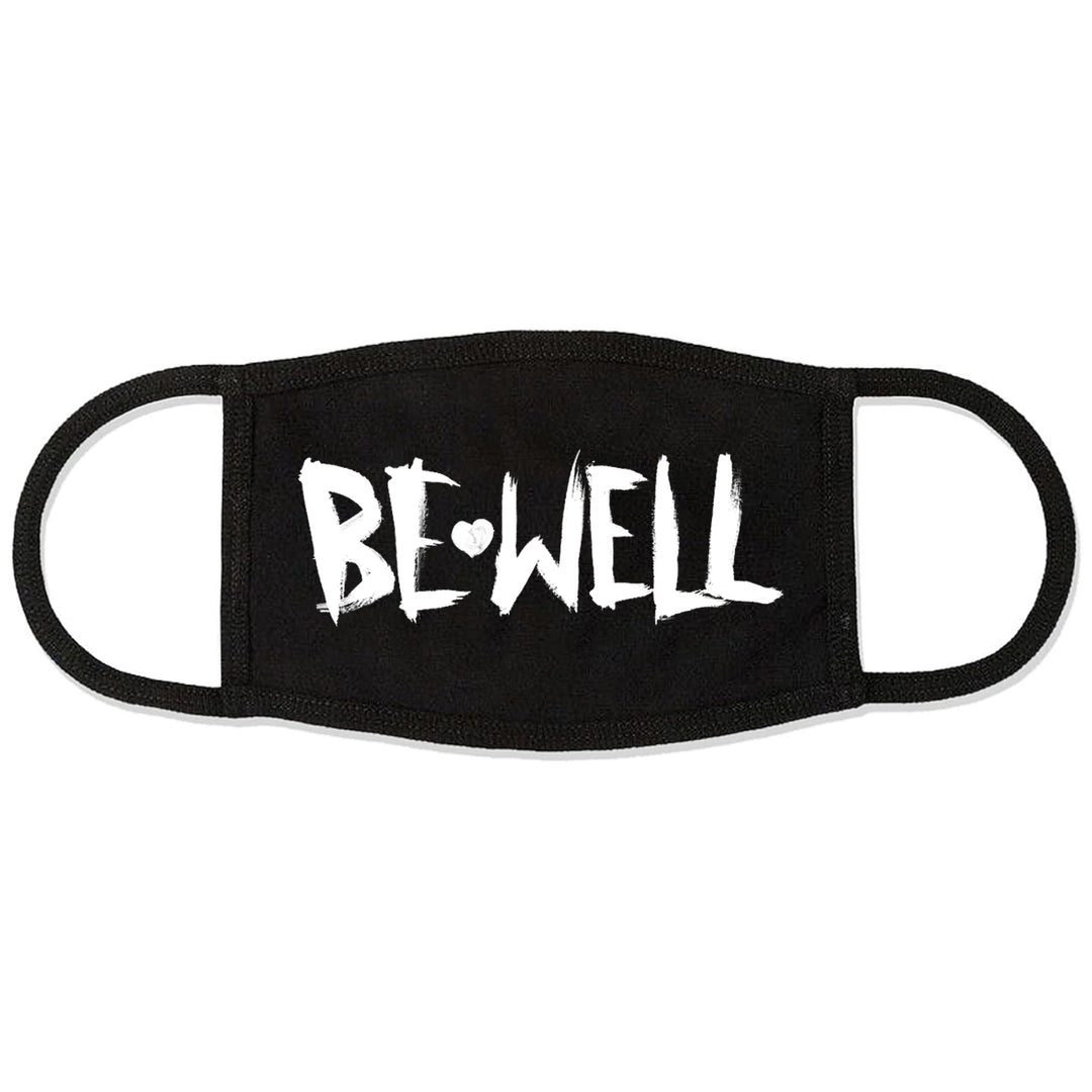 be well Logo - Black Face Mask 