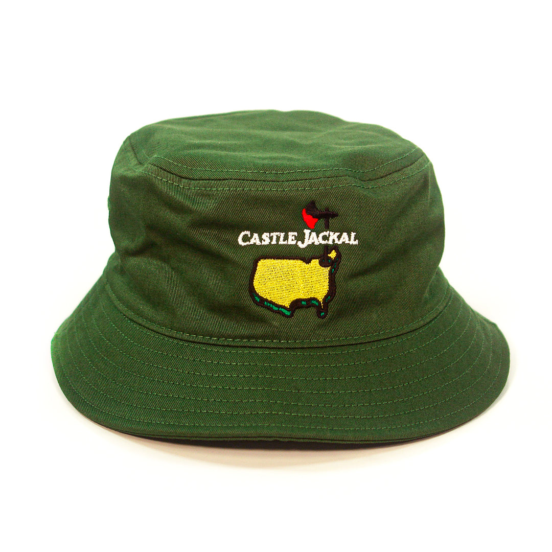 castle jackal Castle Master Embroidered - Forest Green Bucket Hat