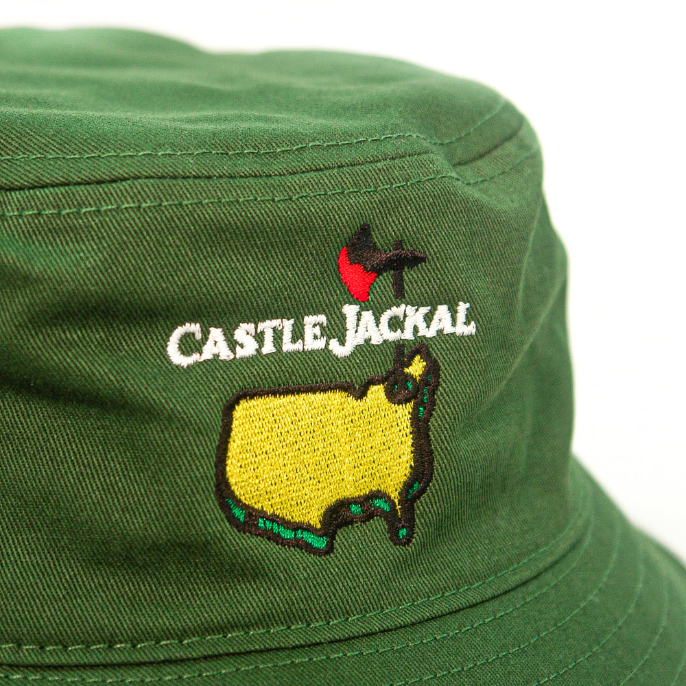 castle jackal Castle Master Embroidered Forest Green Bucket Hatf4e93a04471707d2d0fe9