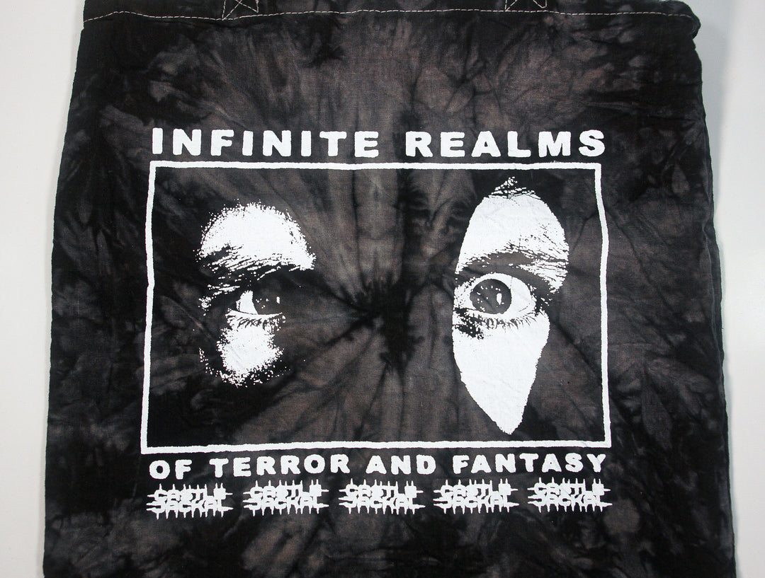 castle jackal Infinite Realms (Eyes) - Black Tie Dye Tote Bag