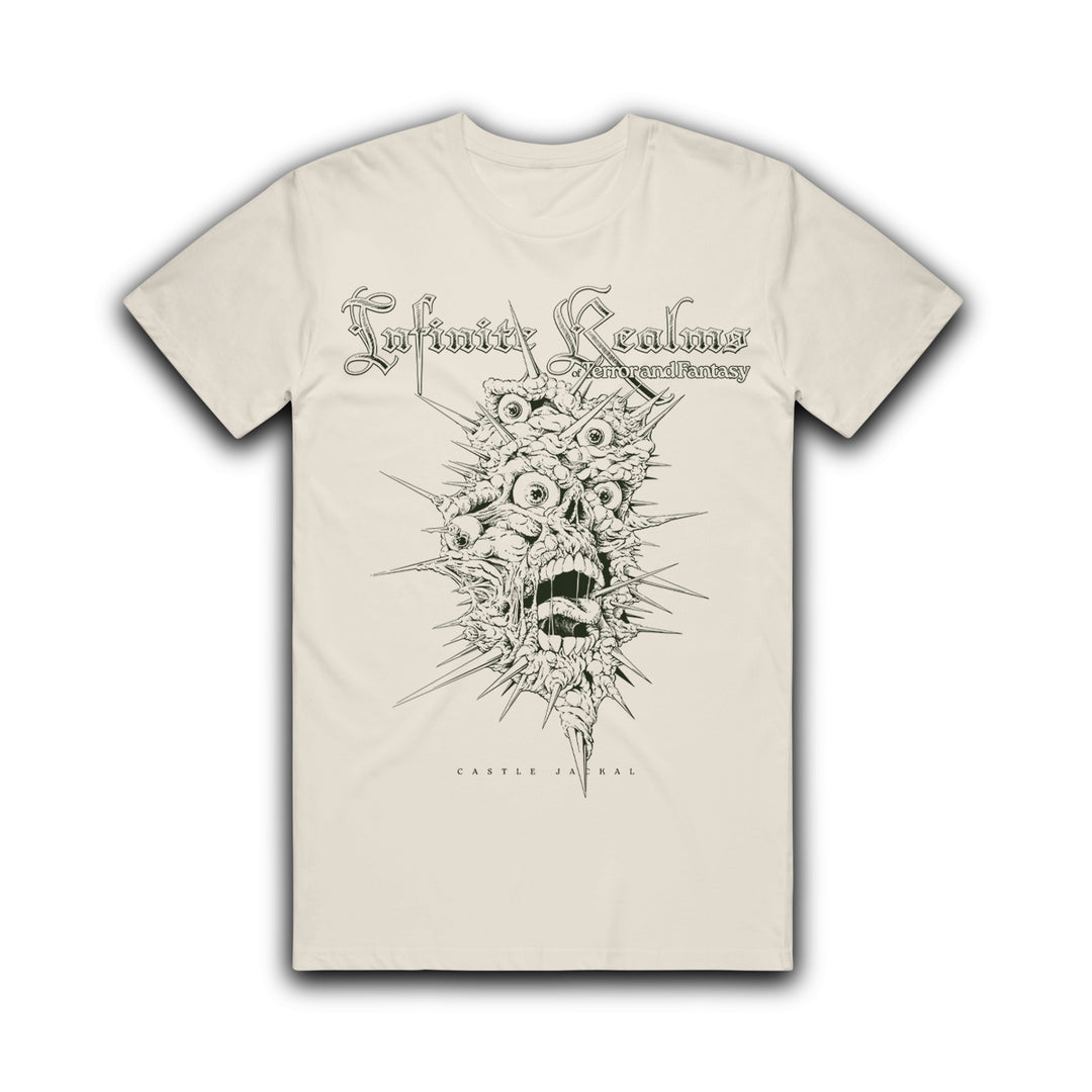 castle jackal Infinite Realms (Spiked) - Ivory T-Shirt