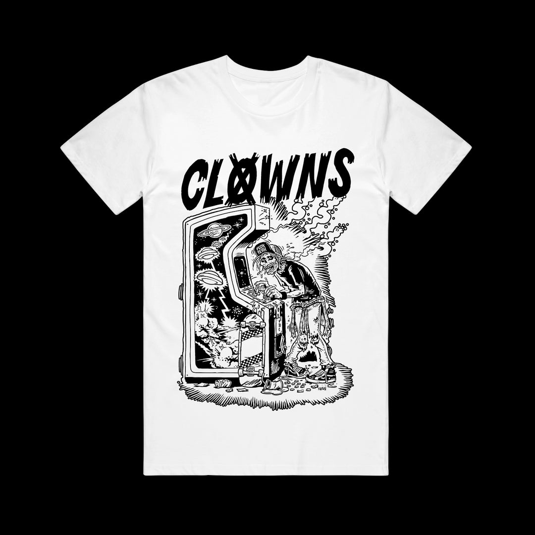 clowns Arcade Zombie - White T-Shirt