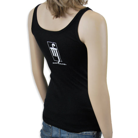 Mantralogy Durga Black Baby Rib Tank Top