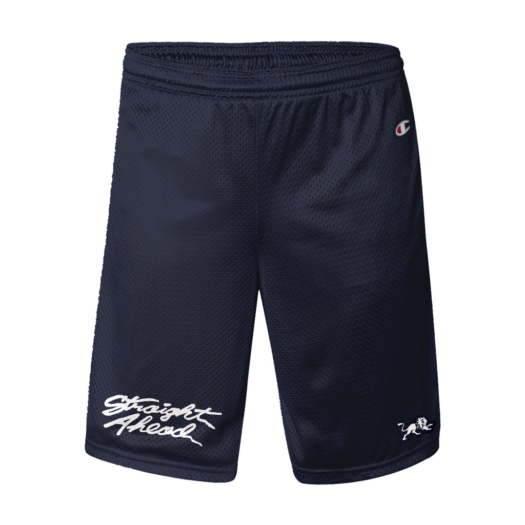 Lion - Navy Mesh Shorts w/ Pockets – MerchNow