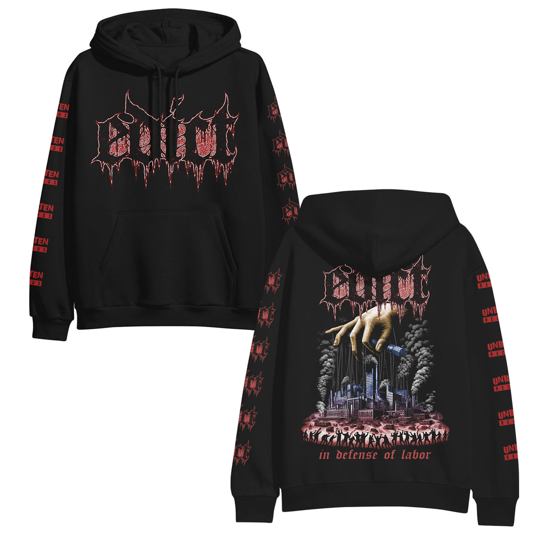 edict In Defense Of Labor Black - Pullover front and back