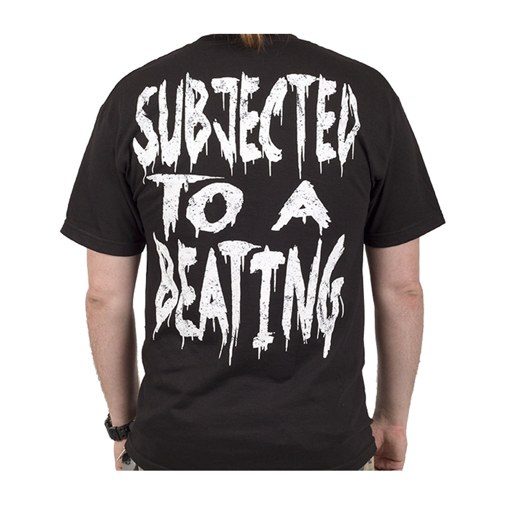 Subject To A Beating Black T-Shirt