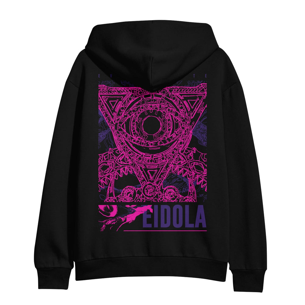 eidola Eviscerate Triangle Eye - Black Zip-Up back