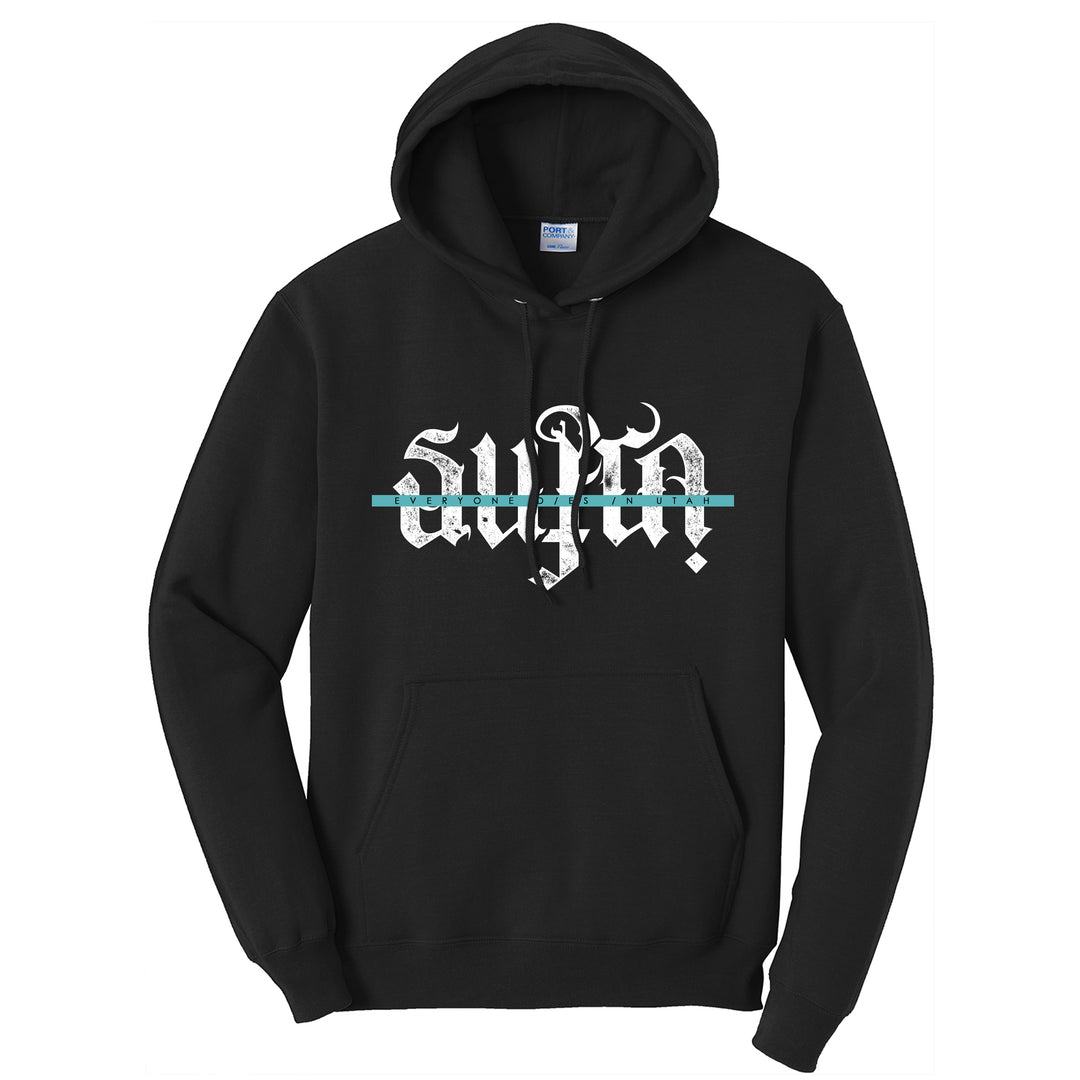 everyone dies in Utah Supra Black Pullover